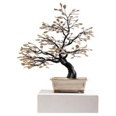 Retro Contemporary Bonsai Tree Sculpture by Pierre Salagnac 