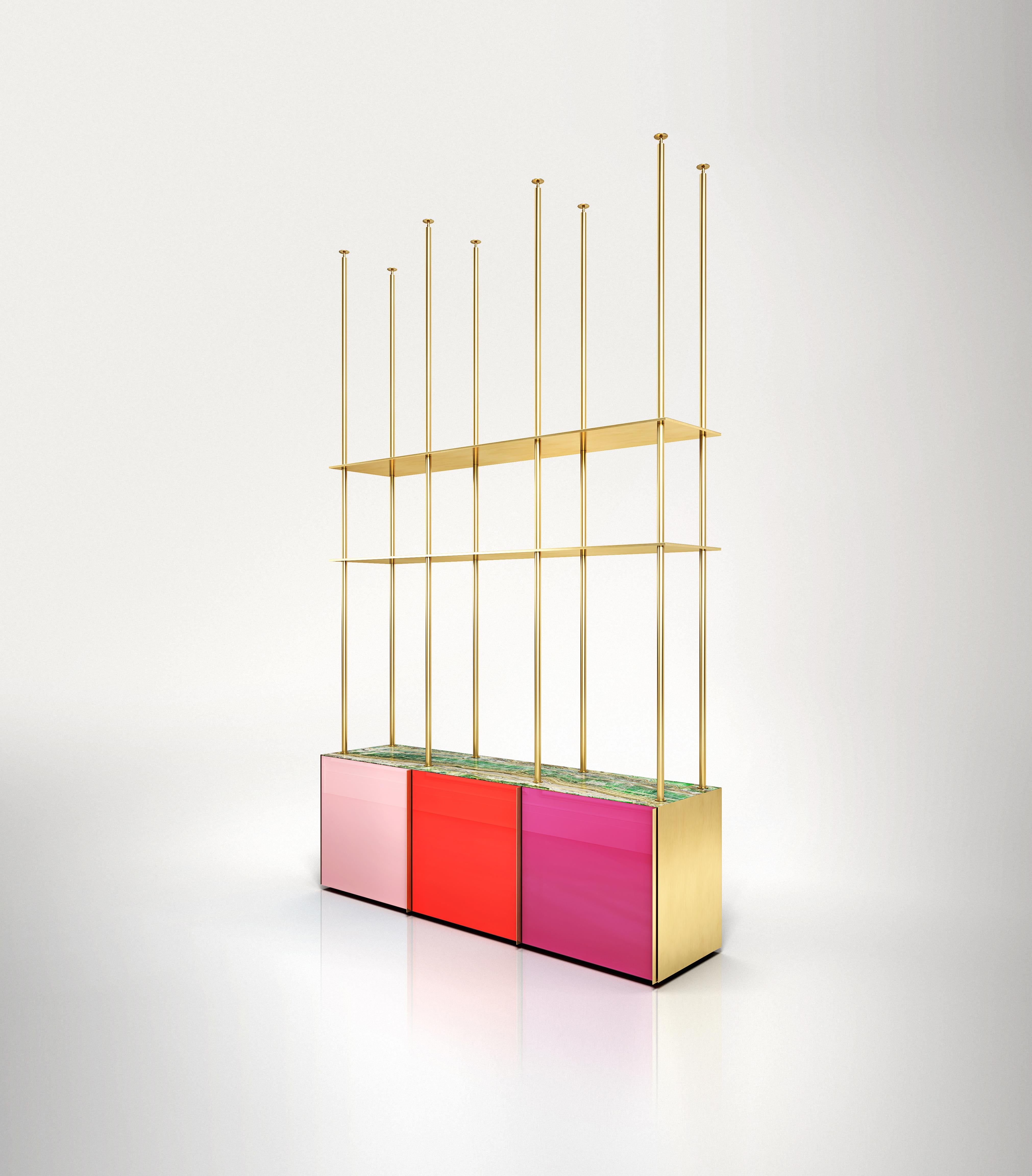 contemporary built in bookshelves