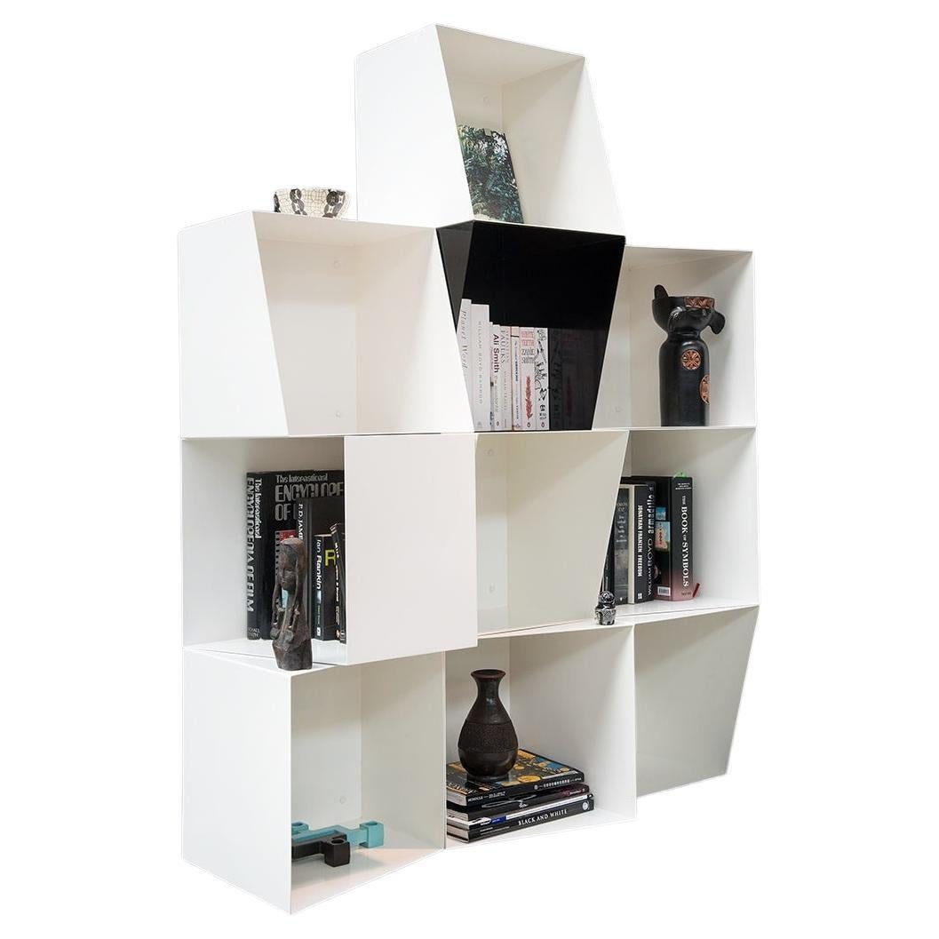 Contemporary bookcase Totem in metal by design by nico