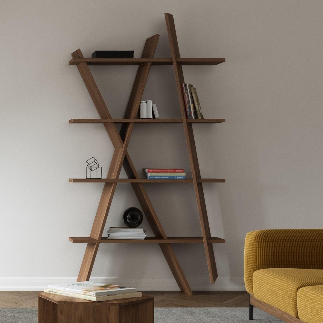 Libreria contemporanea realizzata in Wood in vendita 4