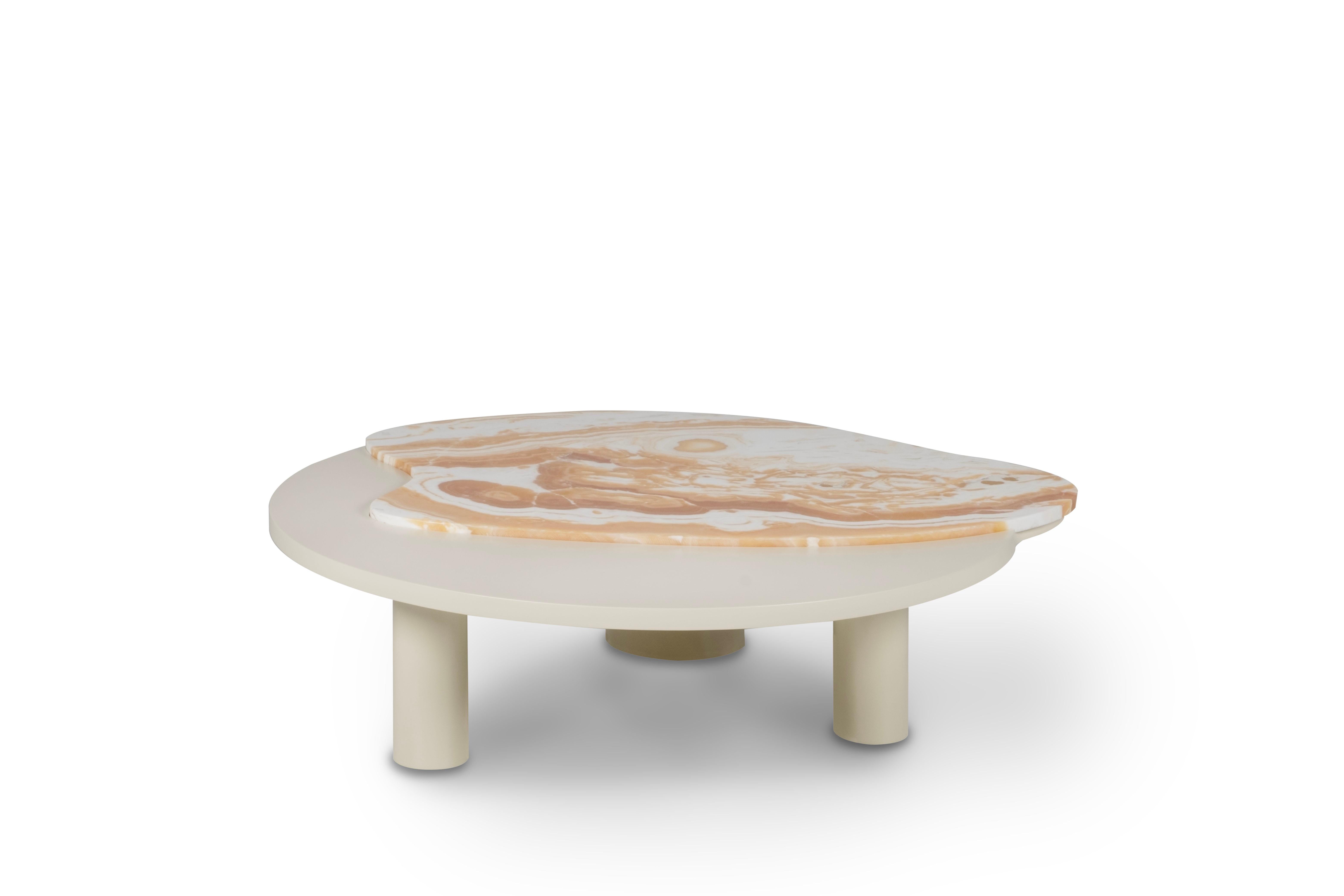 Fait main Table basse contemporaine Bordeira, Onyx, fait main au Portugal par Greenapple en vente