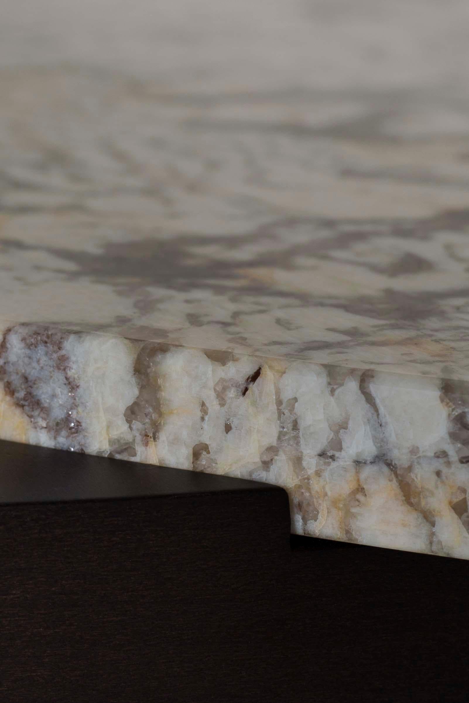 Contemporary Bordeira Coffee Table, Patagonia Stone, Handmade by Greenapple For Sale 3
