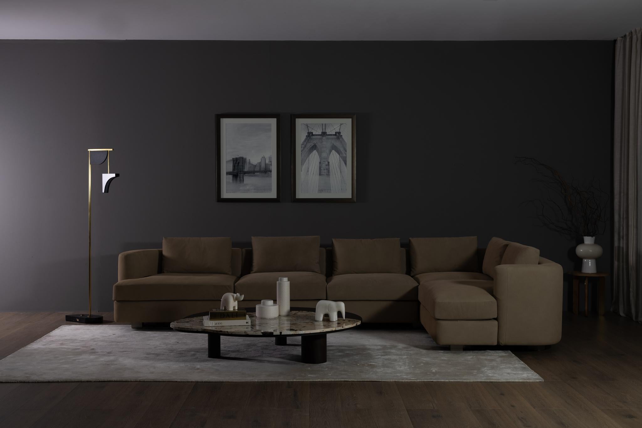 Contemporary Bordeira Coffee Table, Patagonia Stone, Handmade by Greenapple For Sale 5