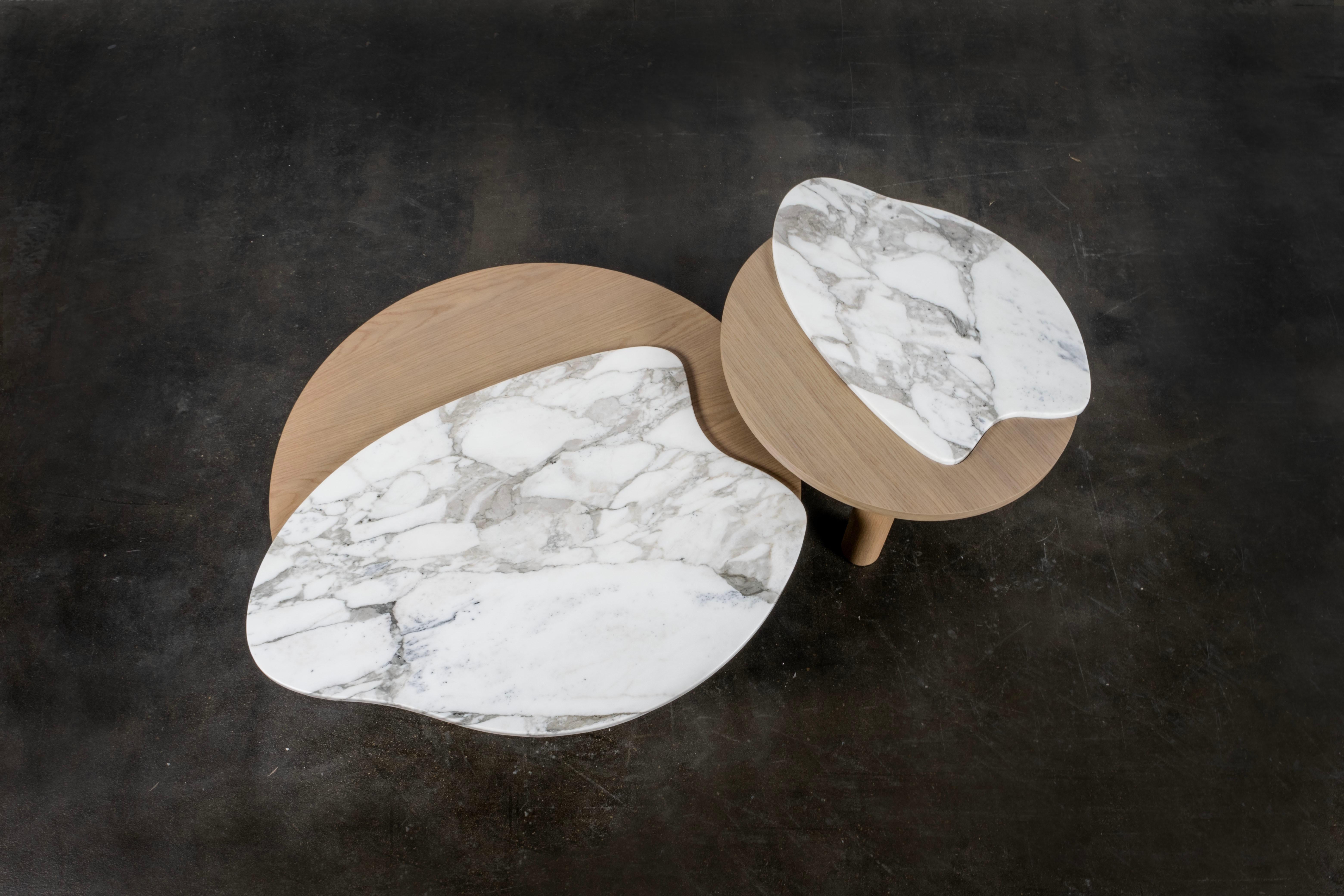 Contemporary Bordeira Nesting Coffee Tables, Contemporary Collection, handcrafted in Portugal - Europe by Greenapple.

The Bordeira nesting coffee table was designed to bring the essence of nature into interior spaces, drawing inspiration from the