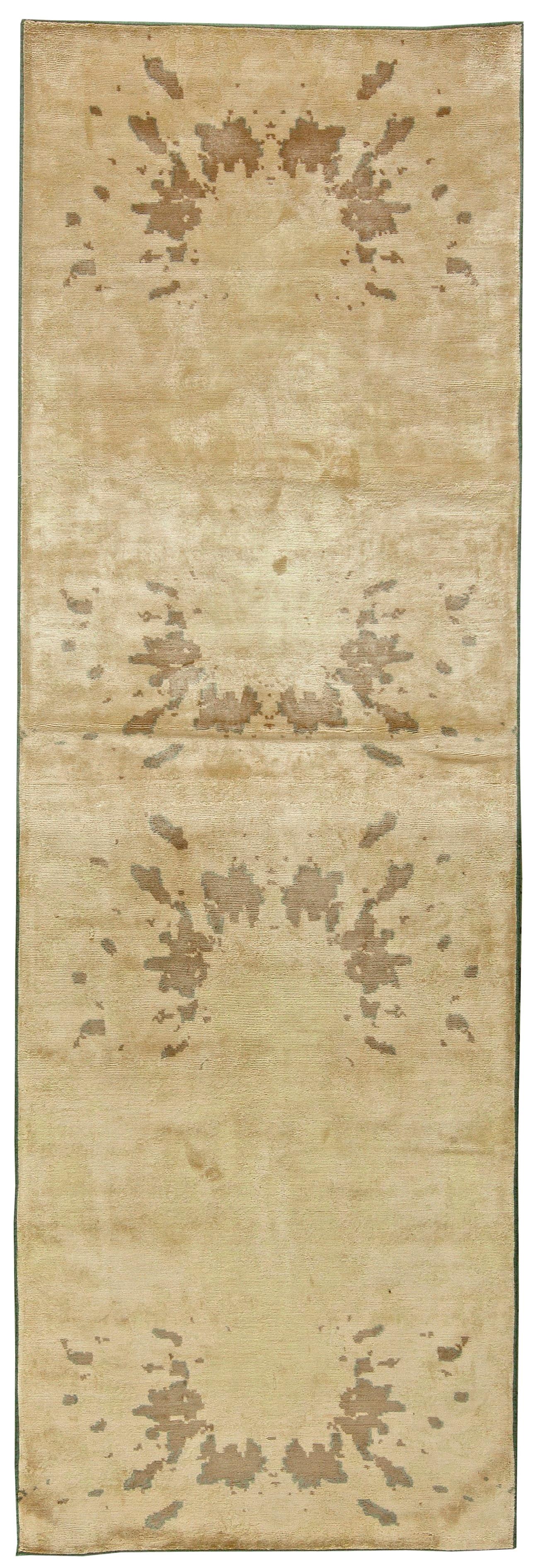 Contemporary Botanic Handmade Silk Rug by Doris Leslie Blau In New Condition For Sale In New York, NY