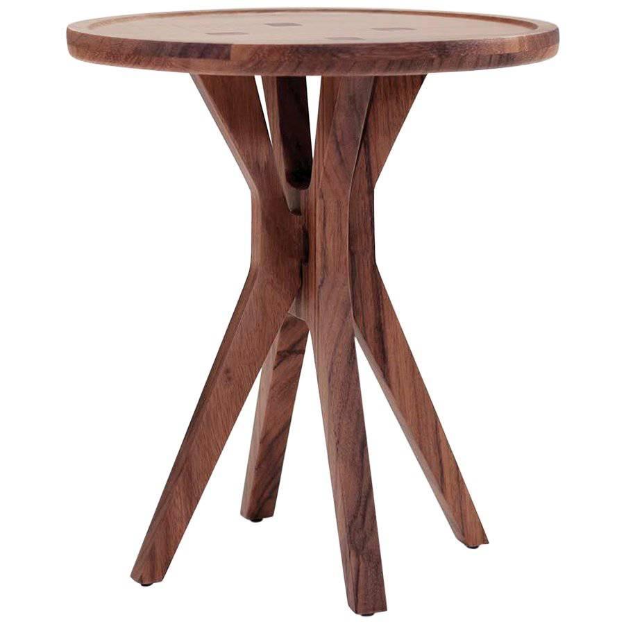 Table d'appoint contemporaine Boton deux en bois massif de guanacaste par Labrica