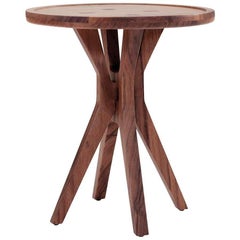 Contemporary Boton Two Side Table in Conacaste Solid Wood by Labrica