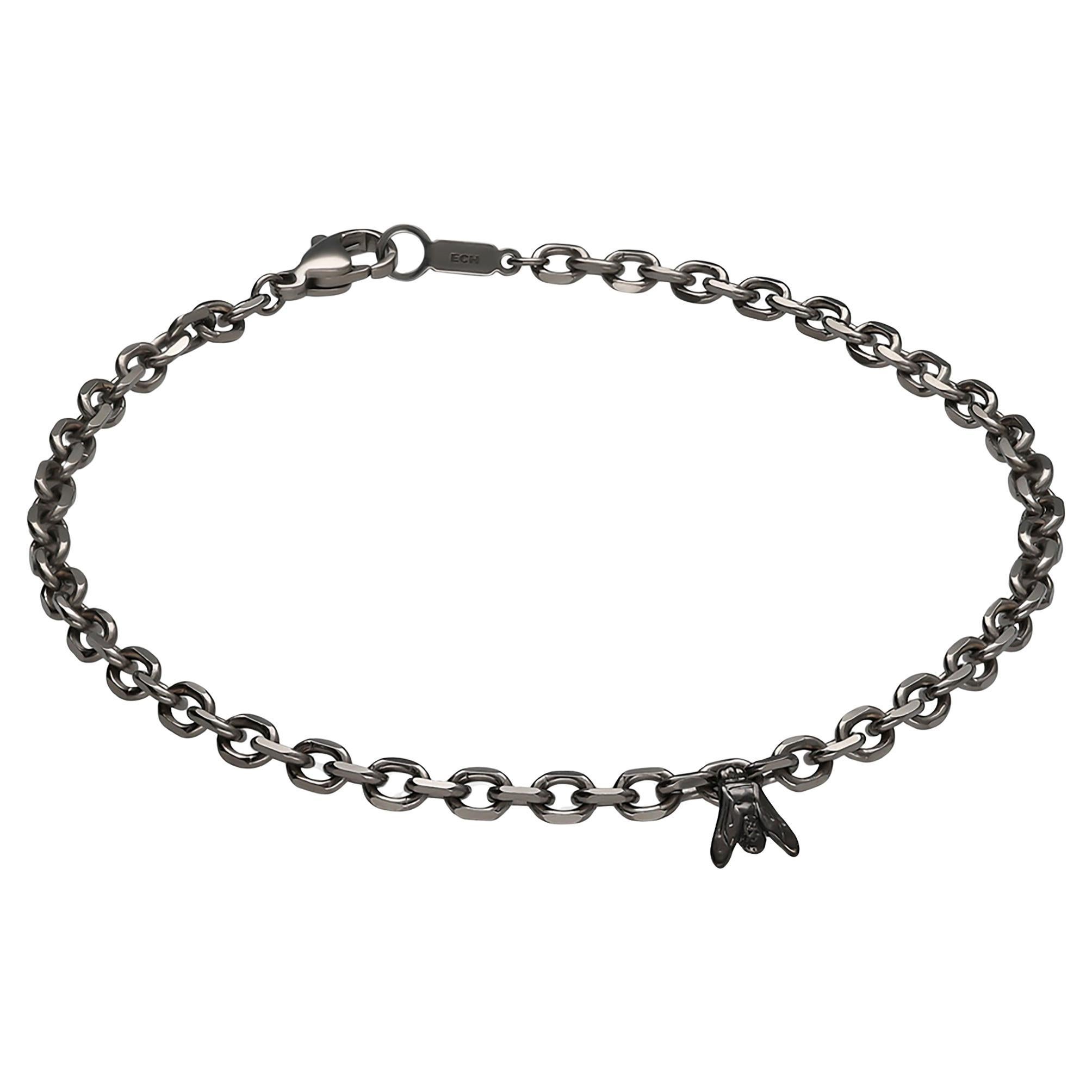 Pulsera Contemporánea Oro Negro y Titanio - ECH JEWELRY