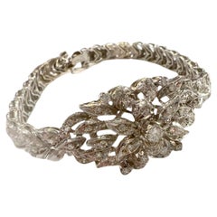 Contemporary Bracelet in retro style with Diamonds 1.40 ct in 18k Gold