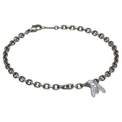 Contemporary Bracelet in White Gold with Diamonds & Titanium ECH JEWELRY