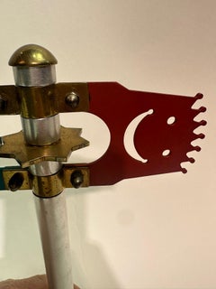 Contemporary Brass and Aluminum Israeli Purim Noisemaker