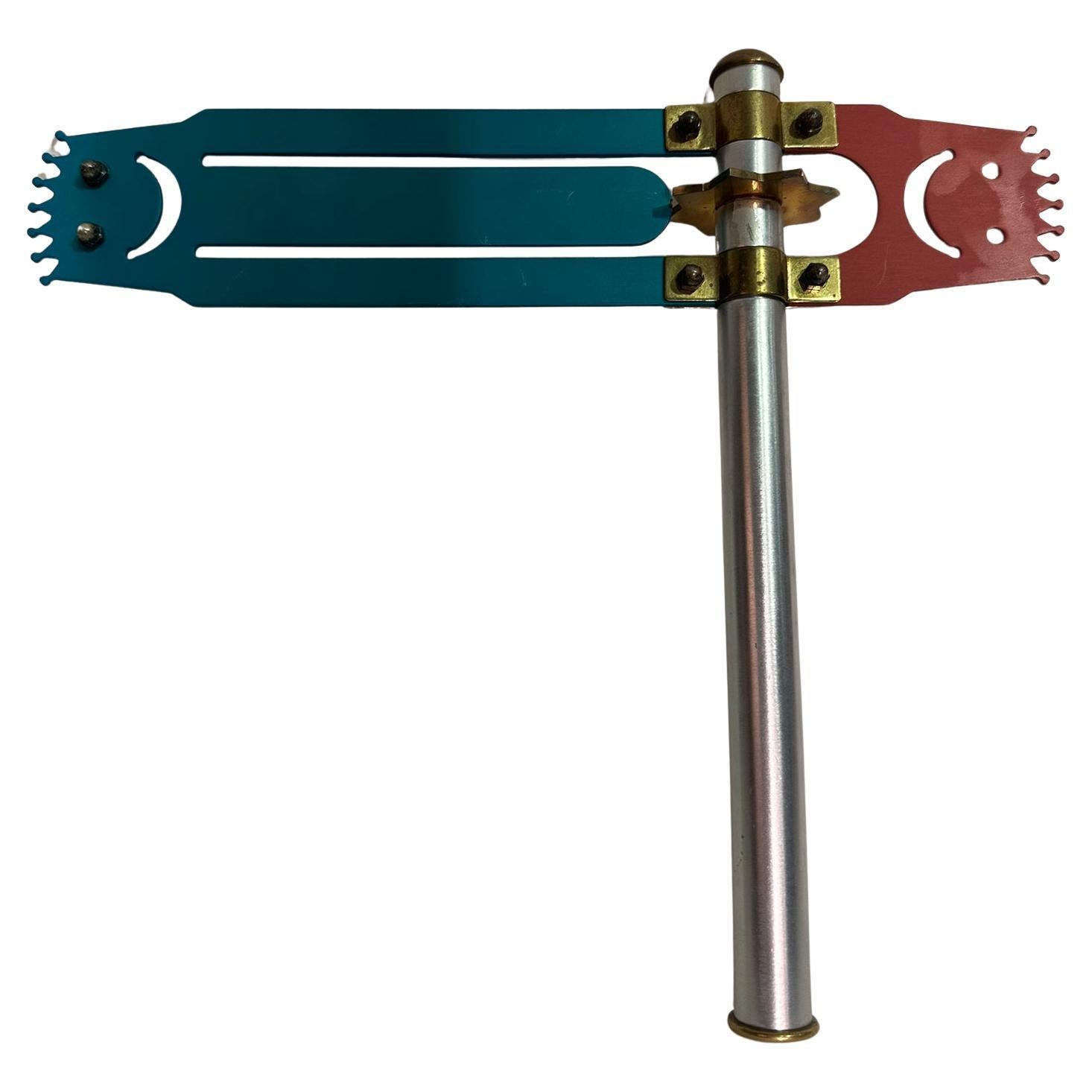 Contemporary Brass and Aluminum Israeli Purim Noisemaker For Sale