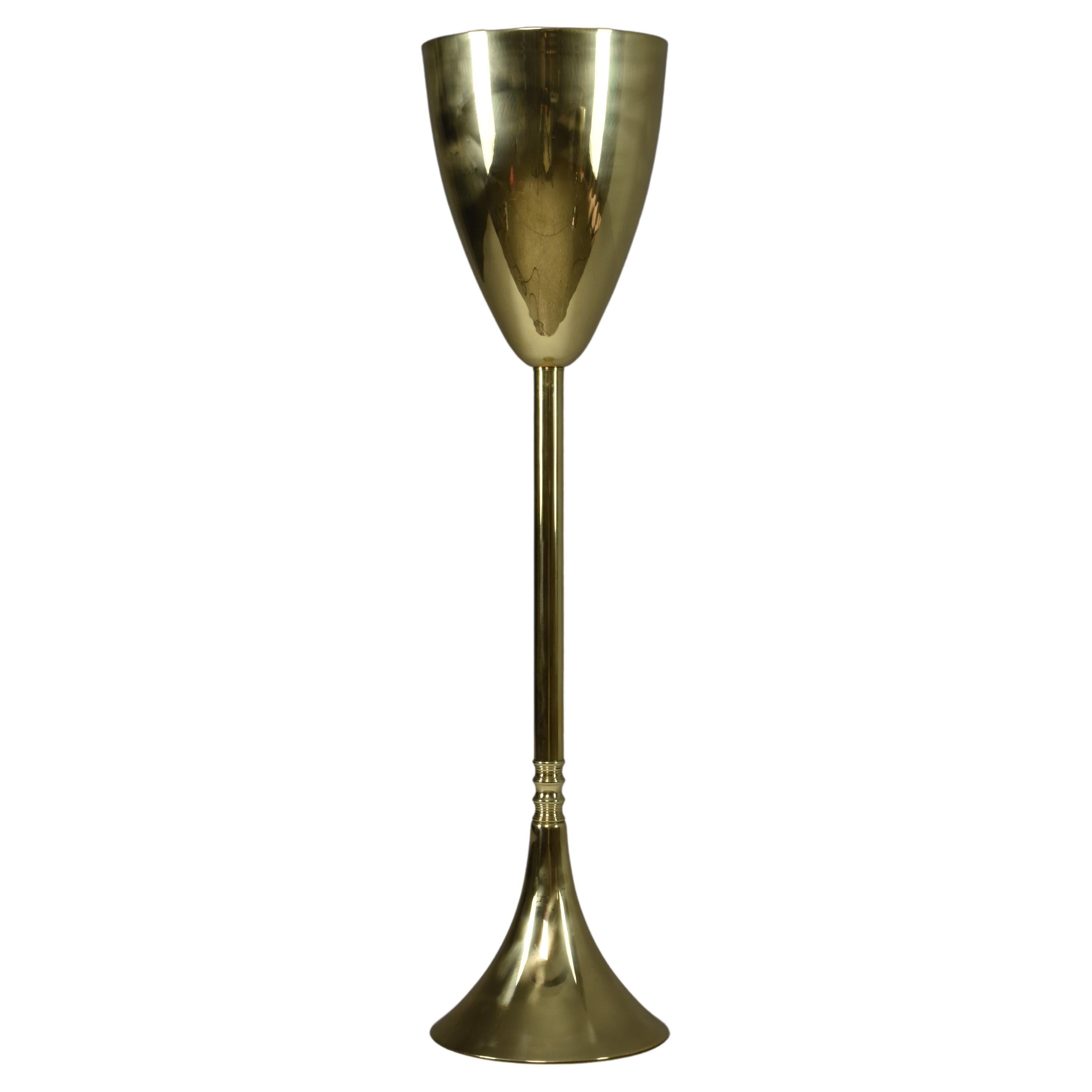 Contemporary Brass Champagne Bucket Stand by Jonathan Amar  For Sale