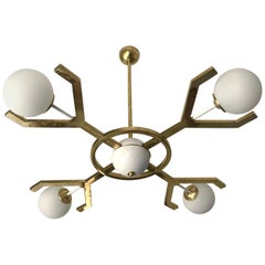 Contemporary Brass Chandelier Y