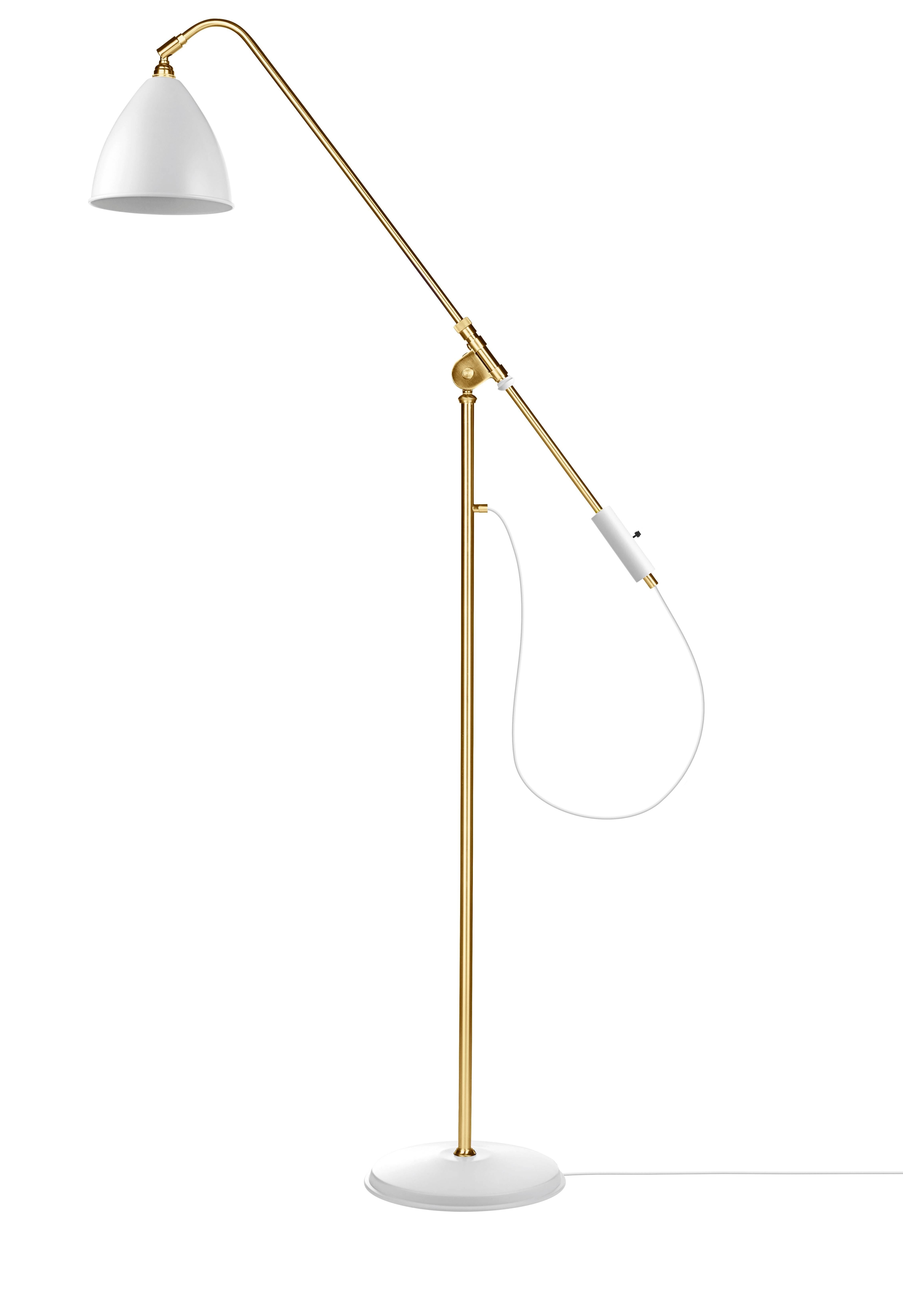 brass contemporary floor lamp