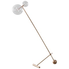 Contemporary Brass Floor Lamp by Schwung