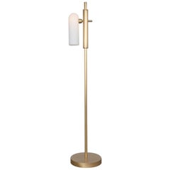 Contemporary Brass Floor Lamp by Schwung