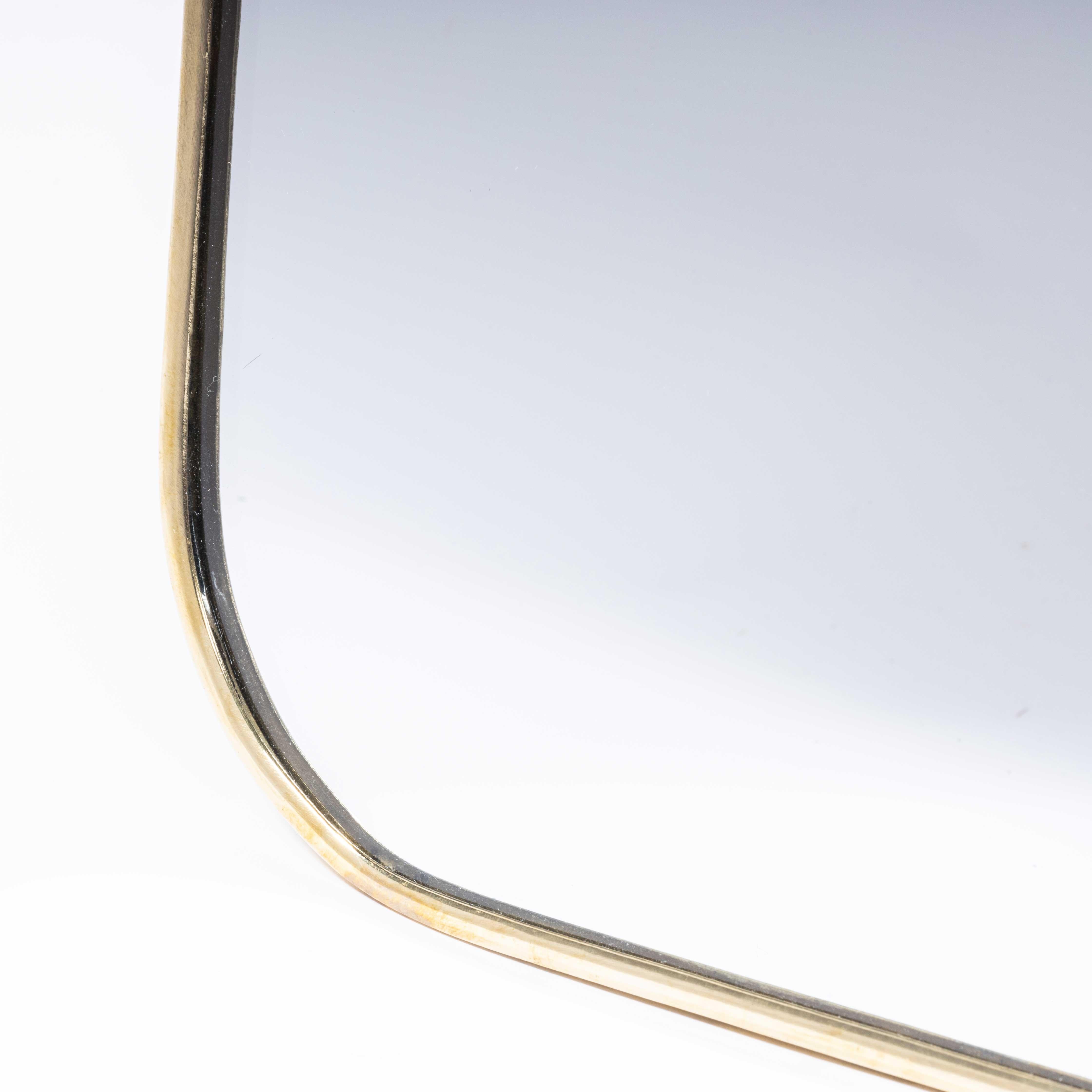 Moroccan Contemporary Brass Mirror - Medium For Sale