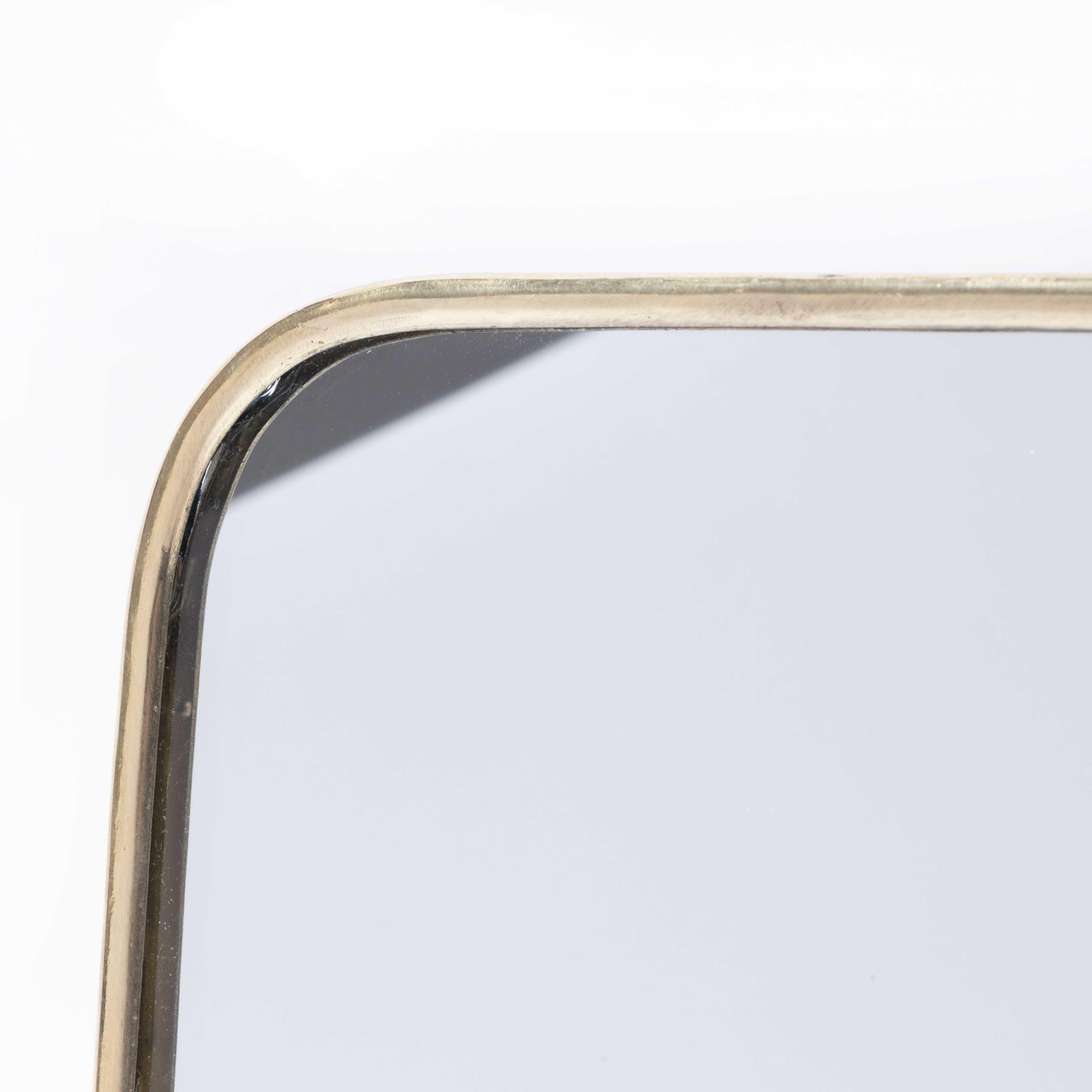 Marocchino Specchio contemporaneo in ottone - Piccolo in vendita