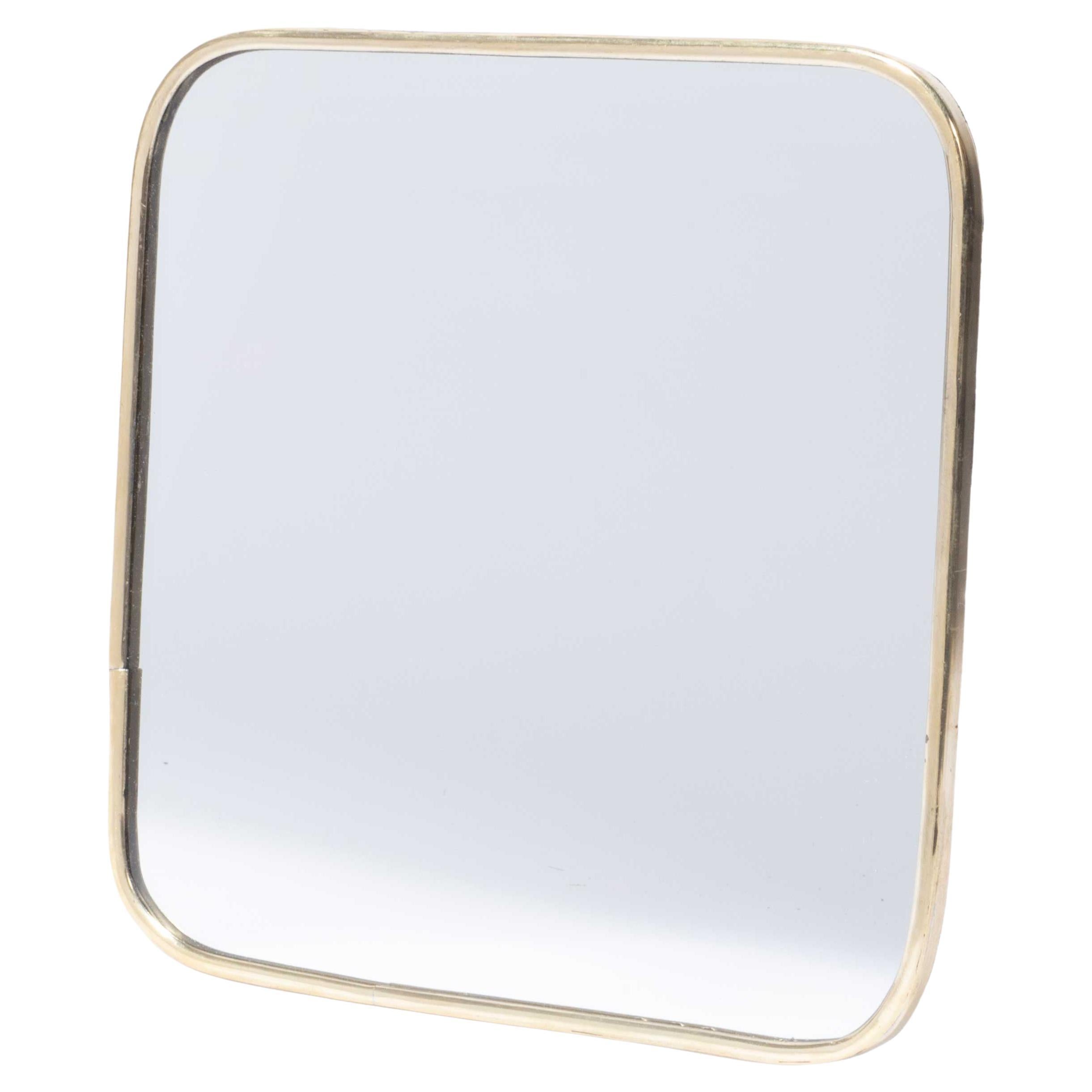 Miroir contemporain en laiton - Petit