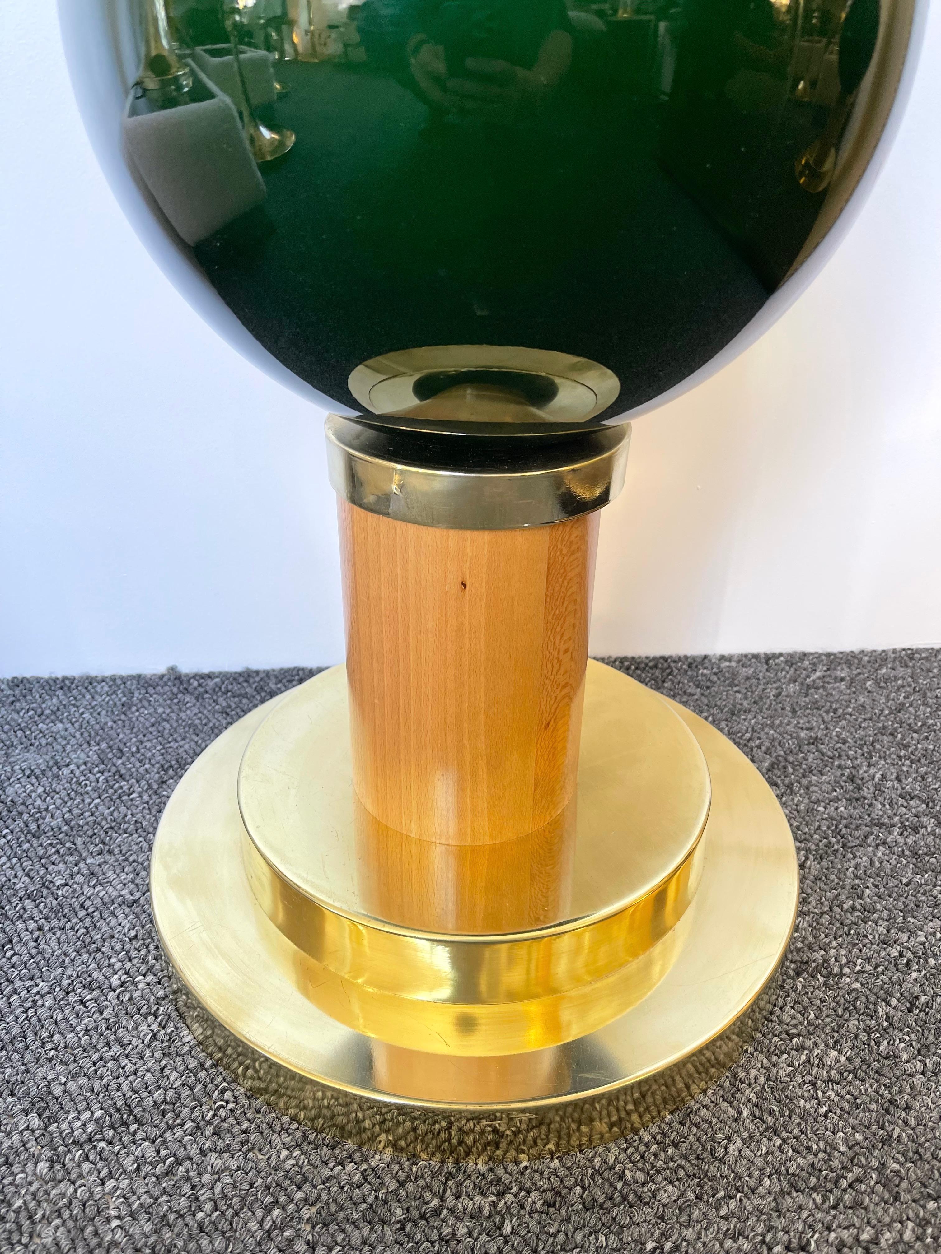 Contemporary Brass Murano Glass Atomo Ball Floor Lamp, Italy For Sale 5