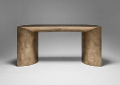 Contemporary Brass One curve Console by Studio Narra
