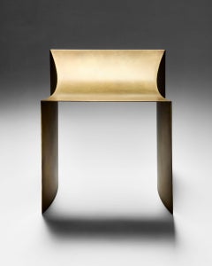Contemporary Brass - One Curve Stool by Studio Narra