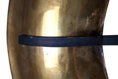 Contemporary Brass Ring Pendant Led