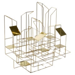 Contemporary Brass sculpture - Skyline by Eric de Dormael