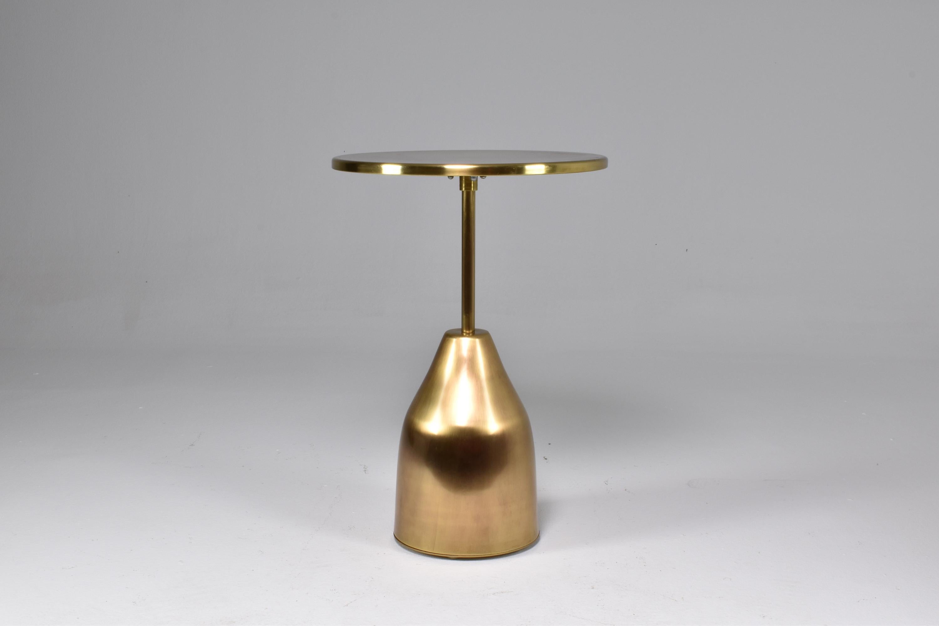 Modern Or-Ora Custom Brass Table by Jonathan Amar Studio  For Sale