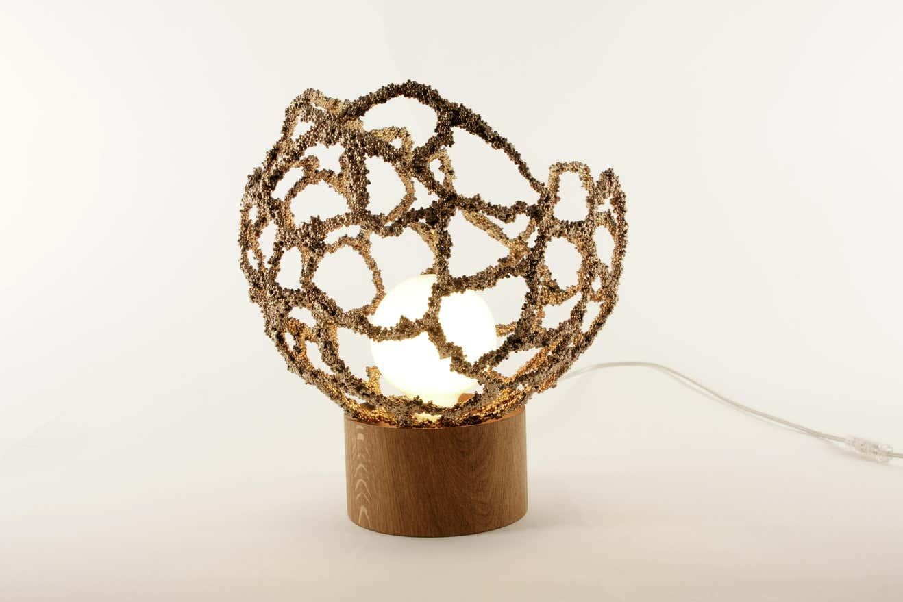 Lampe de bureau contemporaine en laiton, lampe de table Core par Johannes Hemann Neuf - En vente à Warsaw, PL