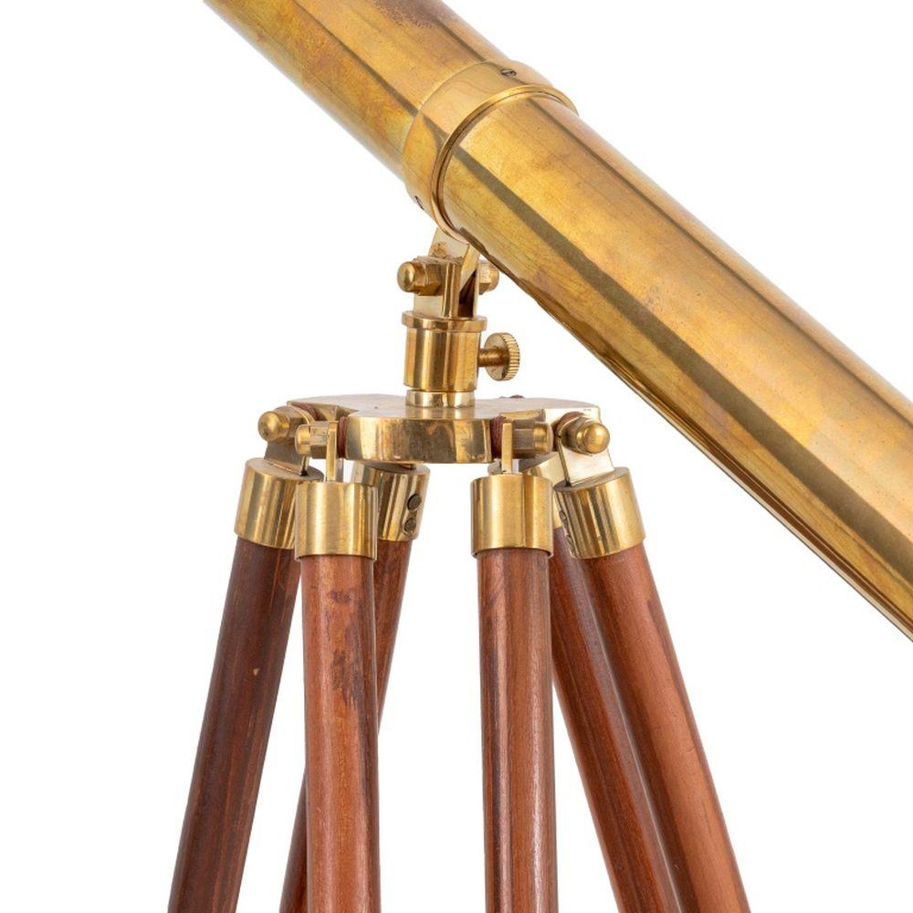 Moderne Télescope contemporain en laiton en vente