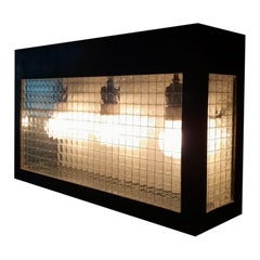 Contemporary Brass Wall Light Glas e14 Led Lamp