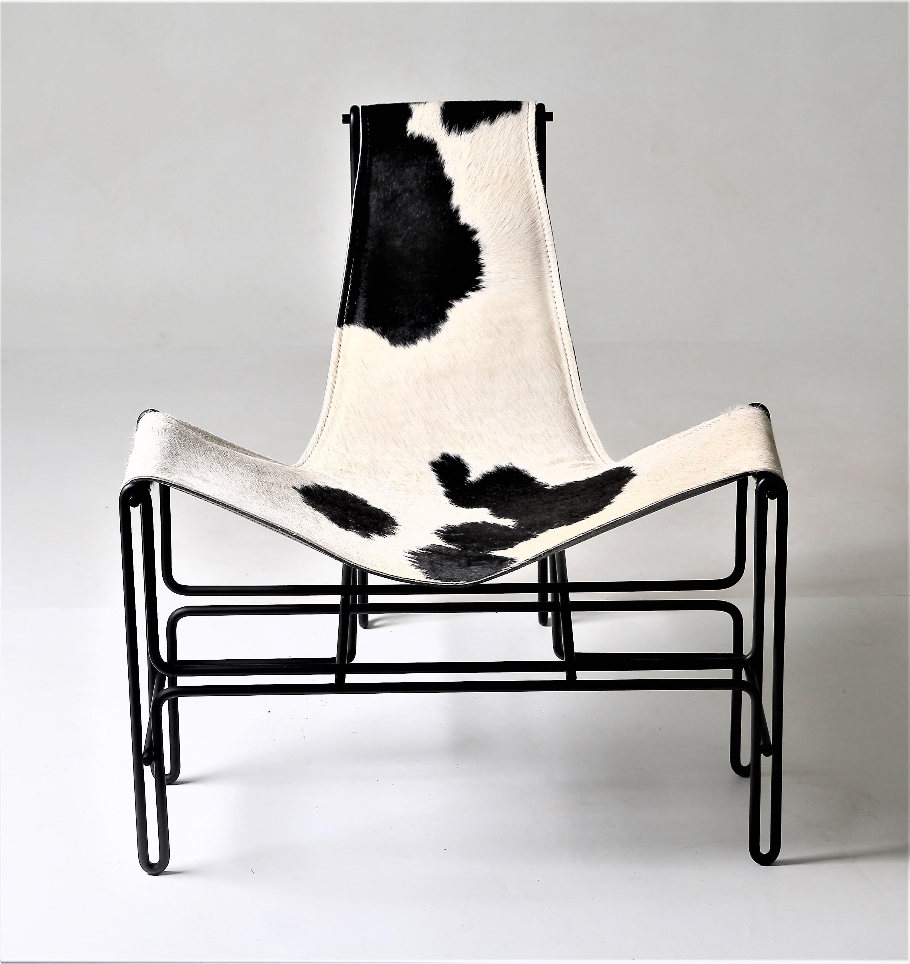 Contemporary Minimalist Brazilian Armchair ´Bia´ by Samuel Lamas For Sale