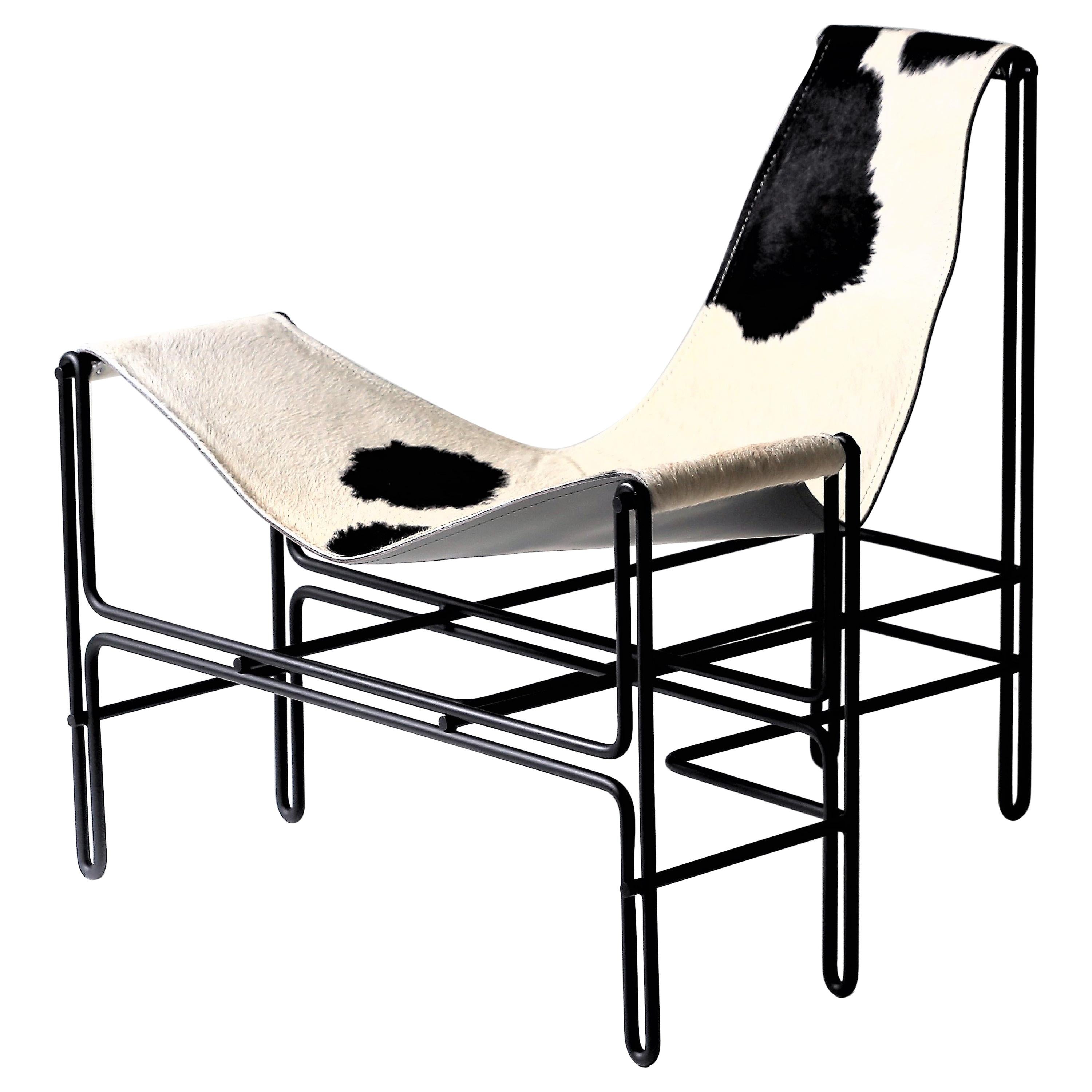 Minimalist Brazilian Armchair ´Bia´ by Samuel Lamas For Sale