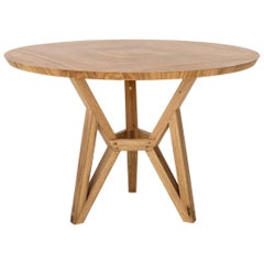 Contemporary Brazilian Design Side Table Meló Made in Tropical Solid Wood