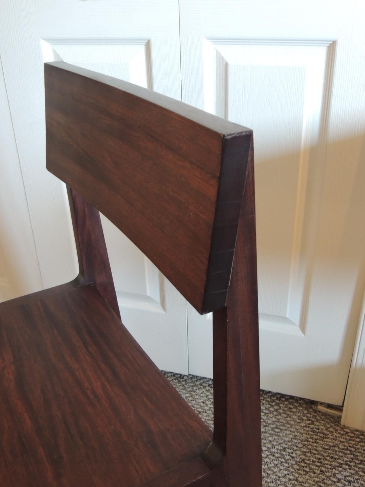 Mid-Century Modern Contemporary Brazilian Hardwood Desk Side Chair Handcrafted in Brazil