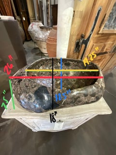 Contemporary Breccia Marble Sink
