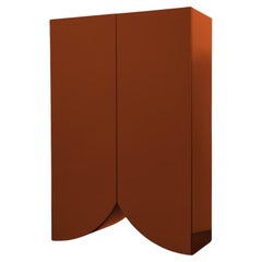 Armadio Bridges contemporaneo di Muller Van Severen, armadio laccato rosso, Grande