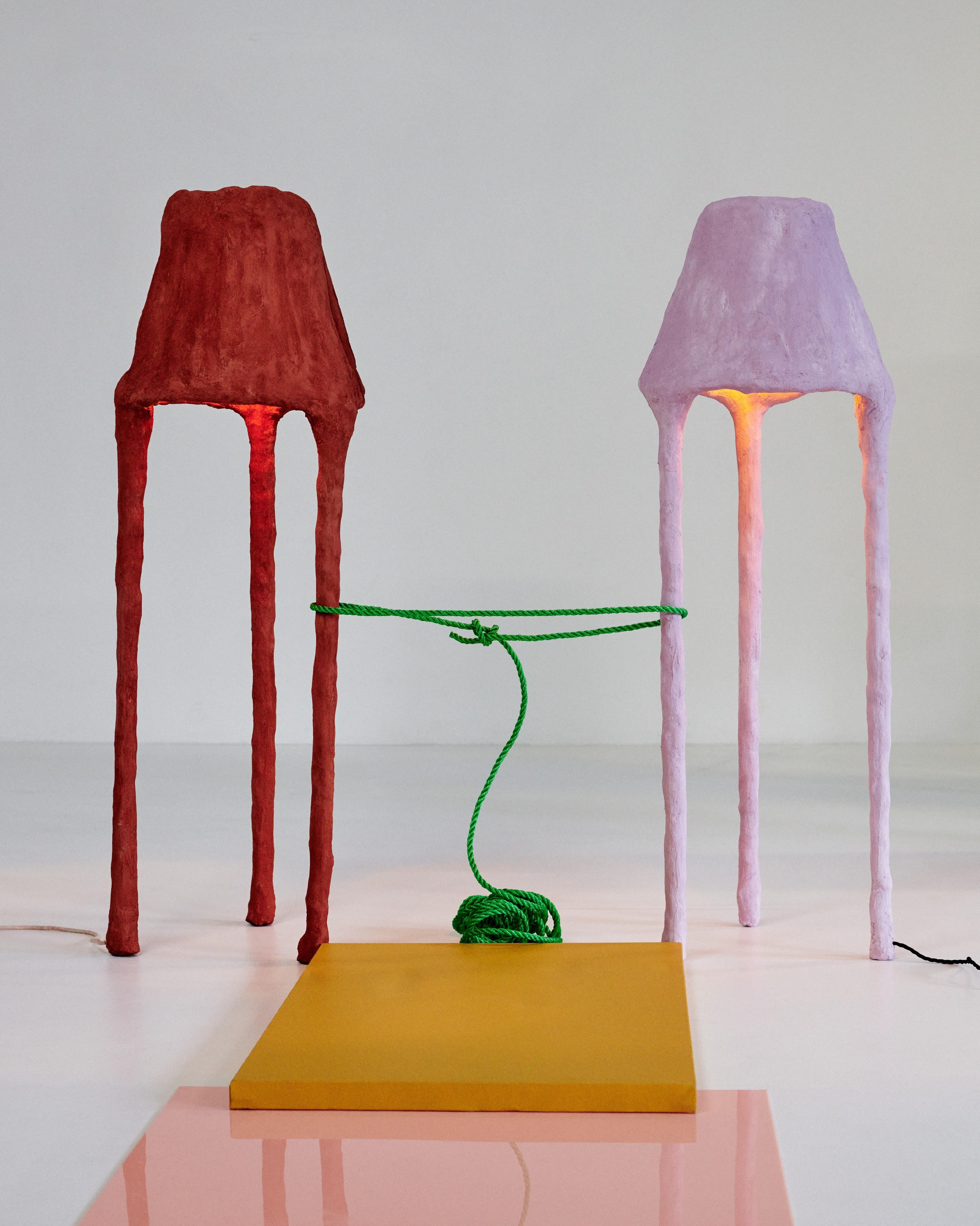Papier Lampe contemporaine « Bright Things » en aluminium et plâtre en vente