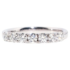 Contemporary Brilliant Diamond Hallmarked 2015 Eternity Ring 18 Carat White Gold