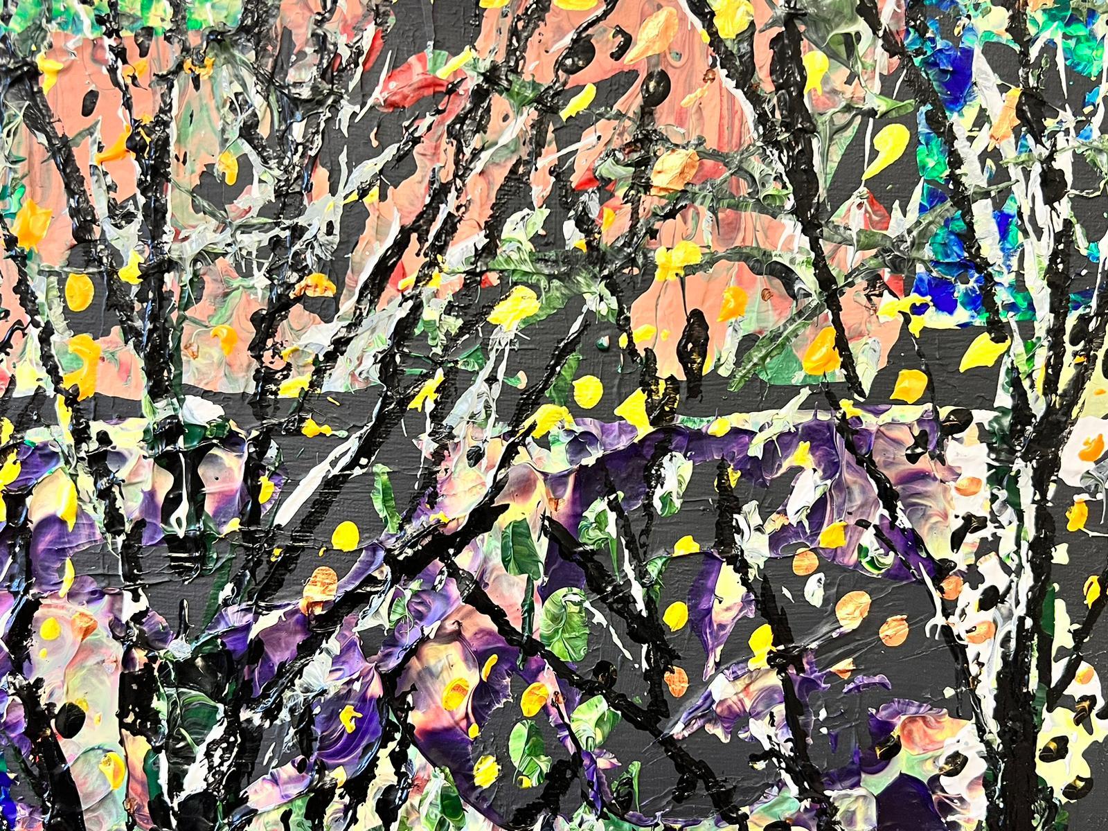 Abstract Woodland Landscape Contemporary British Painting For Sale 3
