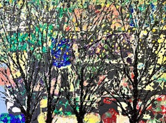 Abstract Woodland Landscape Contemporary British Painting