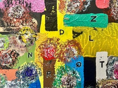 Colourful Modern British Abstract Painting Alphabet Letters