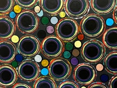 Colourful Modern British Black Colour Circles Inner Circles Expression