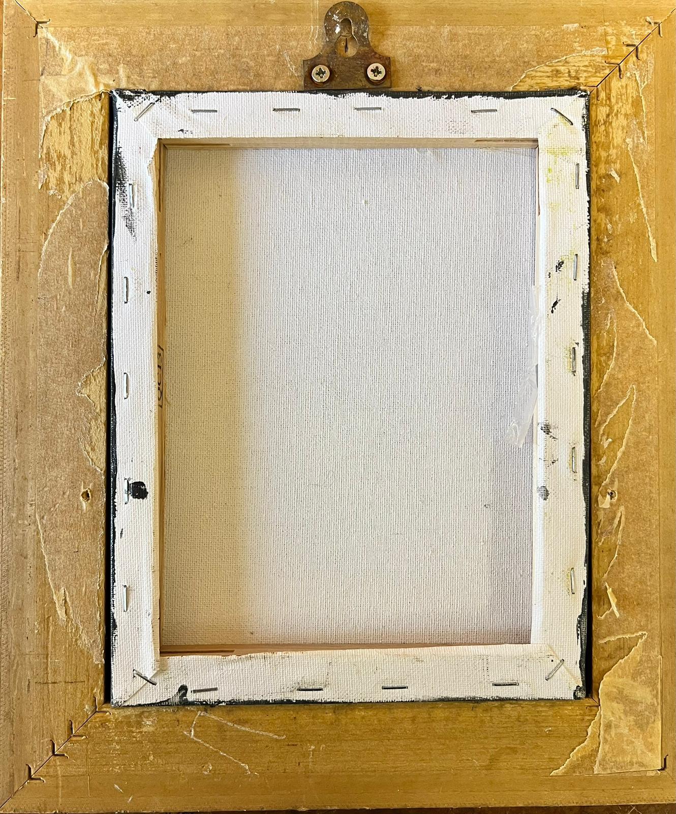Artista britannico contemporaneo, 21° secolo
olio su tela, incorniciato
incorniciato: 13,5 x 11,5 pollici
tela: 10 x 8 pollici
Questo proviene da una collezione privata di opere d'arte dell'artista, alcune delle quali sono firmate 