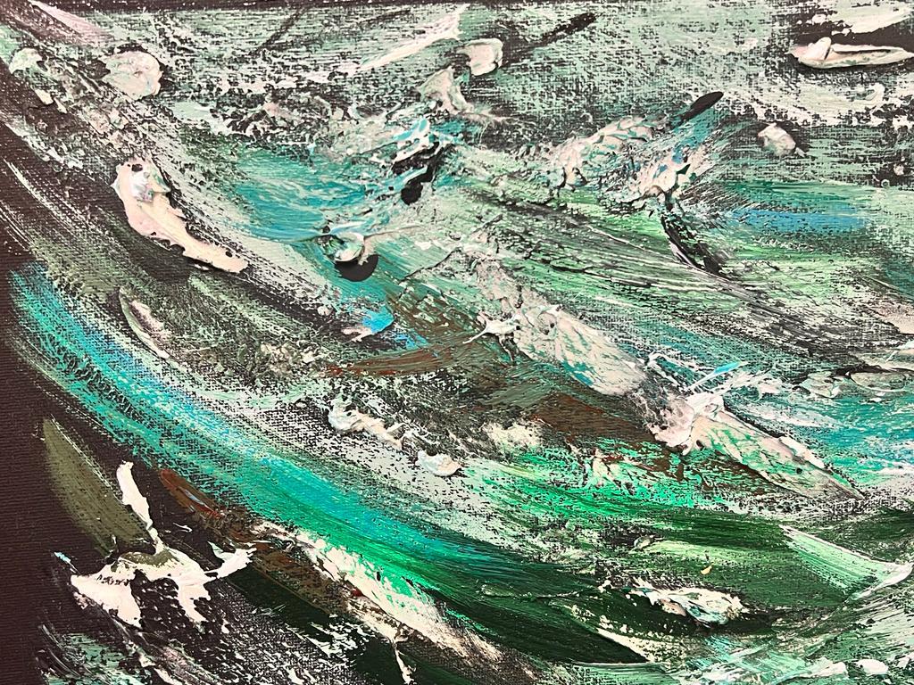 Artista britannico contemporaneo, 21° secolo
olio su tavola, senza cornice
dimensioni: 24 x 32 pollici
Questo proviene da una collezione privata di opere d'arte dell'artista, alcune delle quali sono firmate 