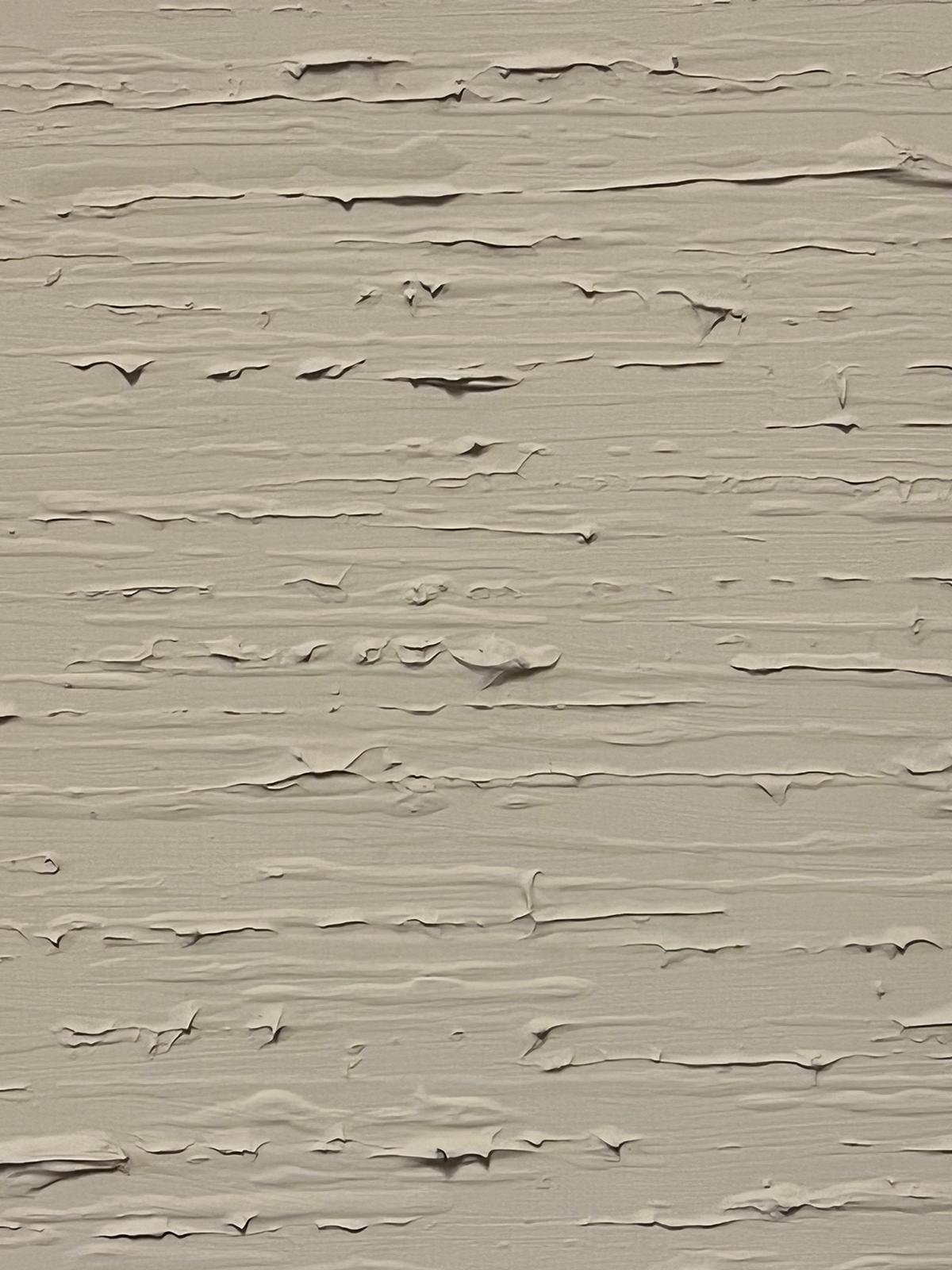 Impasto molto spesso di vernice ad olio bianca astratta Modern British Painting in vendita 1