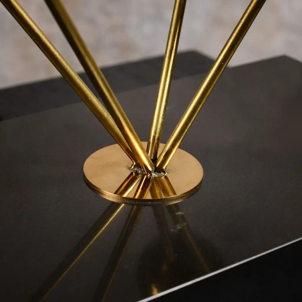 Contemporary Bronze and Black Marble Sculpture For Sale 1