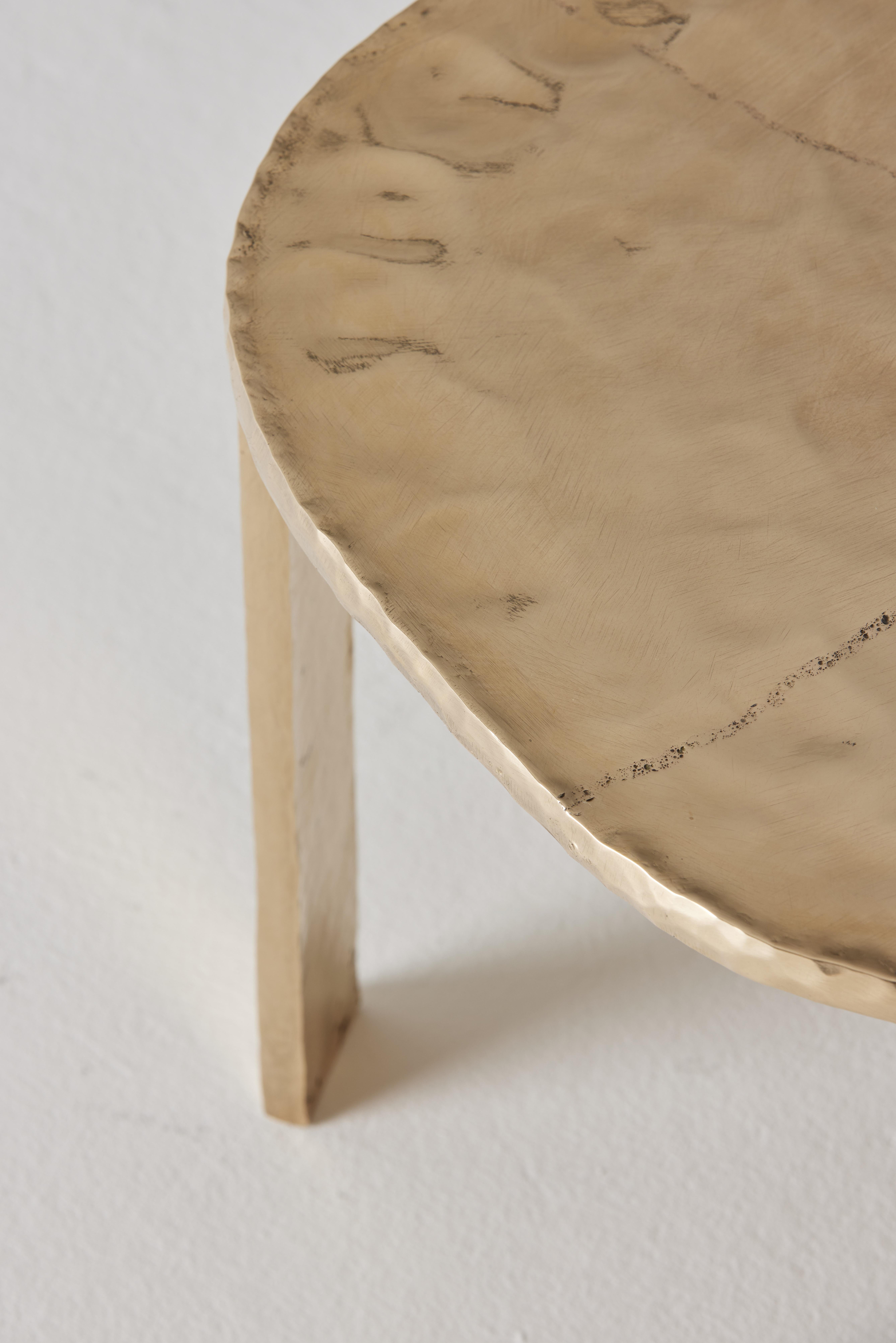 Moulage Contemporary Bronze Auréas Side Table by Colo Studio, France en vente